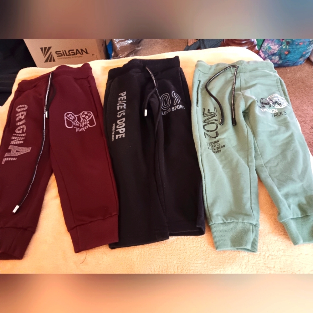 Boys size 12-18 month set of three sweatpants
